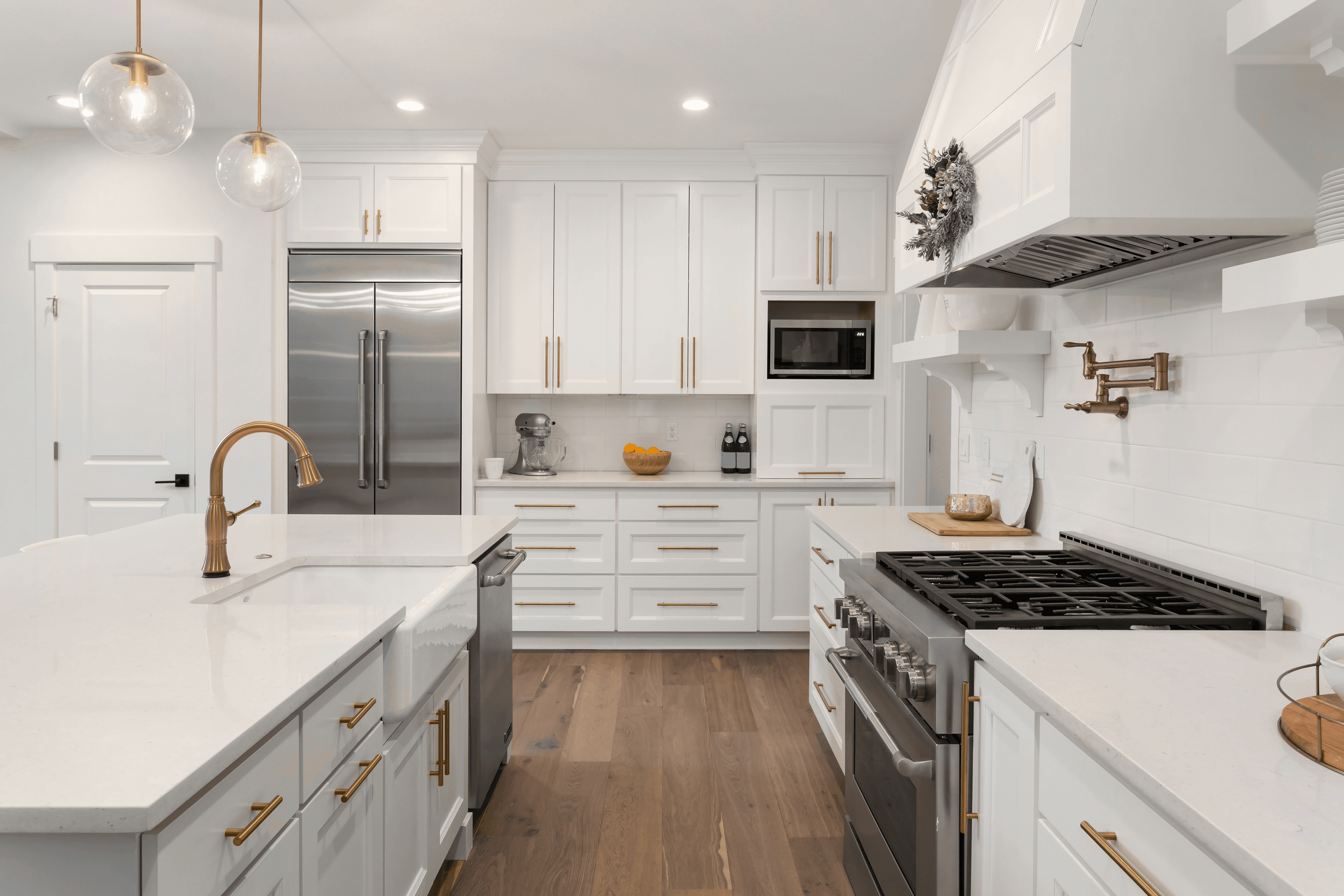 Bright Open Concept Kitchen